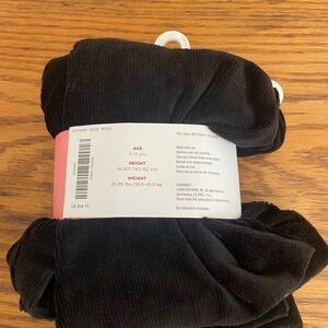 Gymboree girl’s black velour leggings size 12 NWT